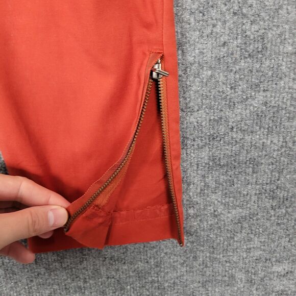 CARTONNIER Anthropologie Orange Charlie Ankle Zip Pants SIZE 8 - Picture 7 of 13